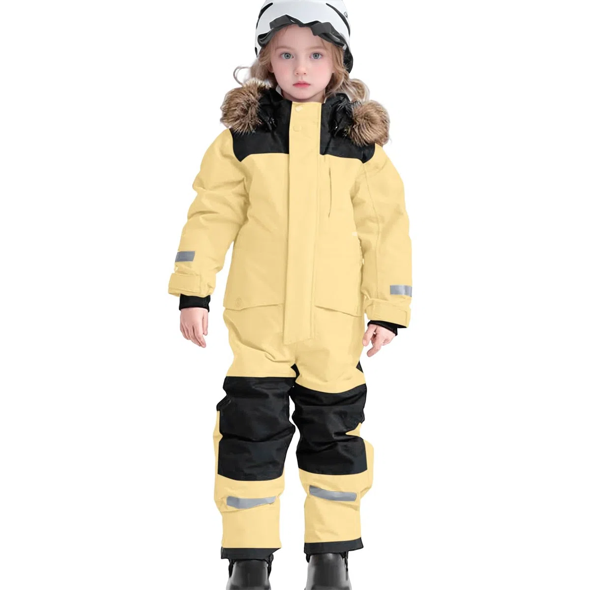 Traje de esquí resistente y aislado para niños más grandes, resistente al viento para todo tipo de clima, con forro térmico para frío extremo y aventuras al aire libre invernales.