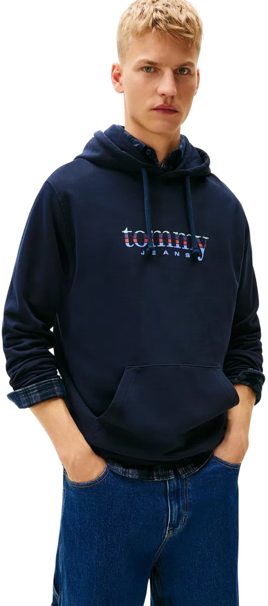 Tommy Jeans TJM Reg Entry DNA Play Hood Dm0dm22642 Sudadera con Capucha Hombre (Pack de 1)