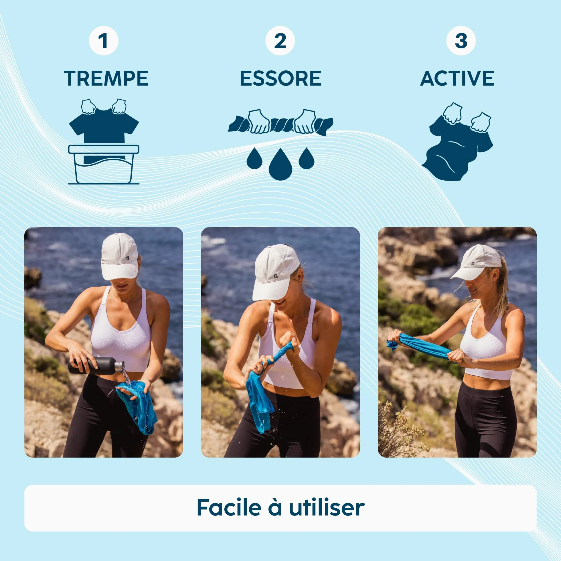 G-HEAT – Camiseta de manga corta para mujer, antirrayos UV, protección UPF50+, ultraligera, transpirable, refrescante, ideal para deporte