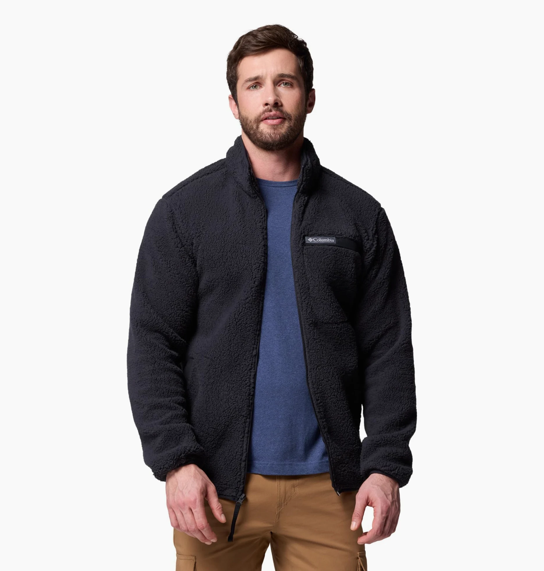 Columbia Rugged Ridge High Pile Full Zip, Chaqueta De Forro Polar Con Cremallera para Hombre
