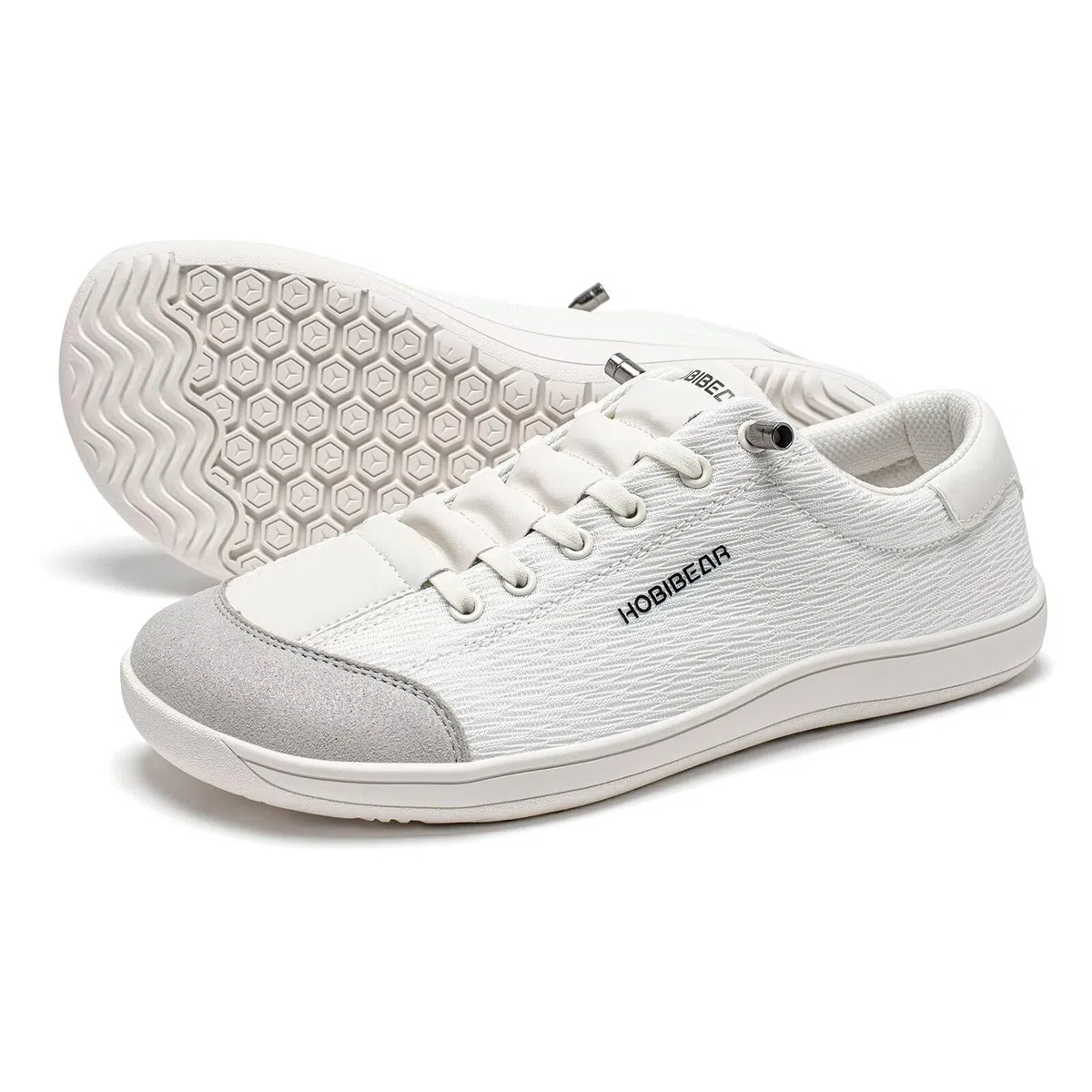HOBIBEAR Zapatos descalzos para hombre y mujer, puntera ancha, cómodos tenis para correr al aire libre