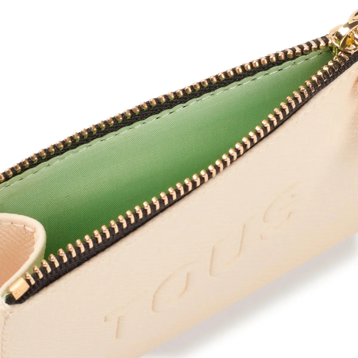 Tous Monedero Tarjetero Beige, para Mujer, Medidas 8,5 x 11,7 x 1,5 cm, Colección Tous La Rue New