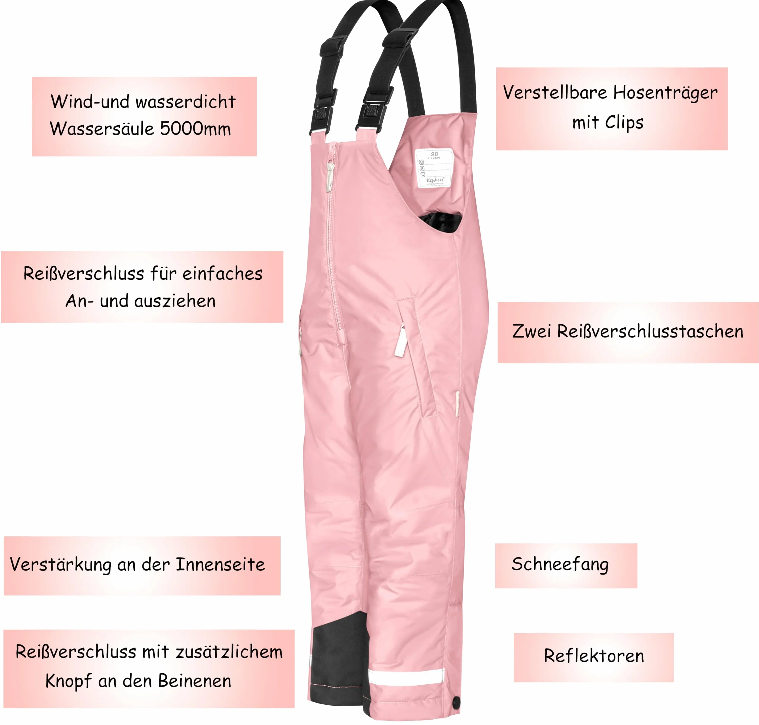 Playshoes Schneehose - Mandil para Nieve Unisex niños