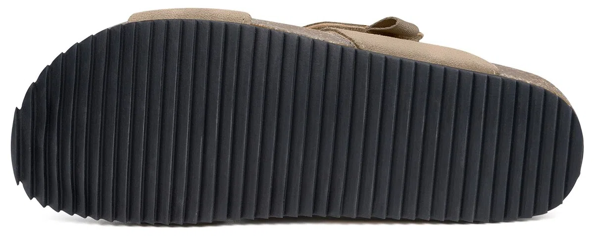 Dokela Sandalias deslizantes Mujer,Pantolette con Punta Abierta,Mule Verano,Plantilla Anatómica de Piel y Corcho Natural