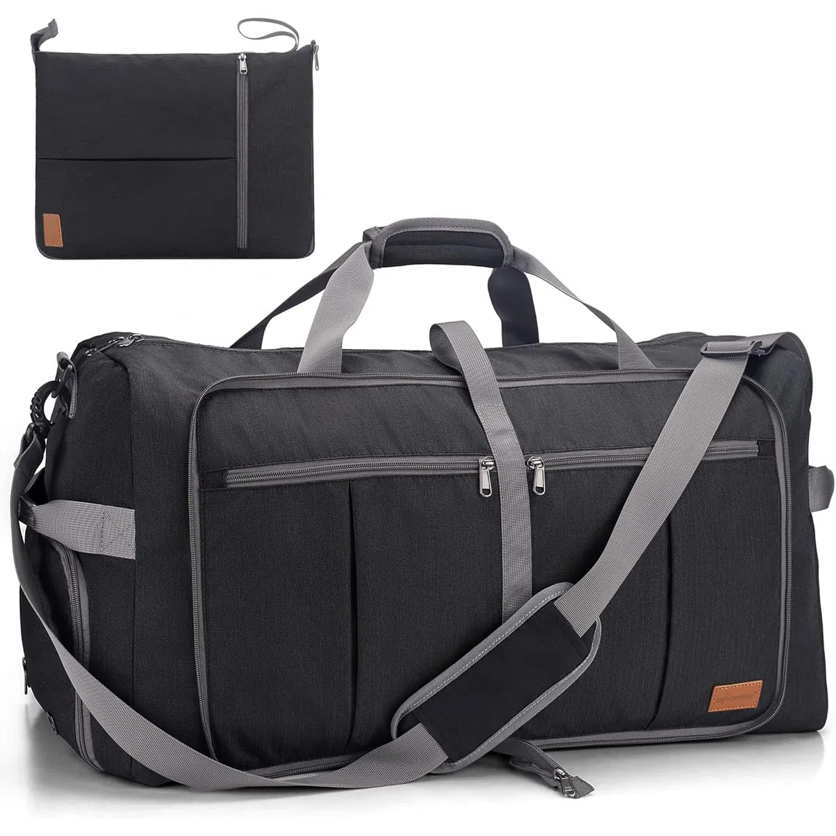 Upeelife Bolsa de Viaje, 125L Plegable Ligera Bolsa Viaje con Compartimento para Zapatos y Bolsillo para Mojado, Bolsa de Deporte Bolsas de Fin de Semana para Hombre Mujer