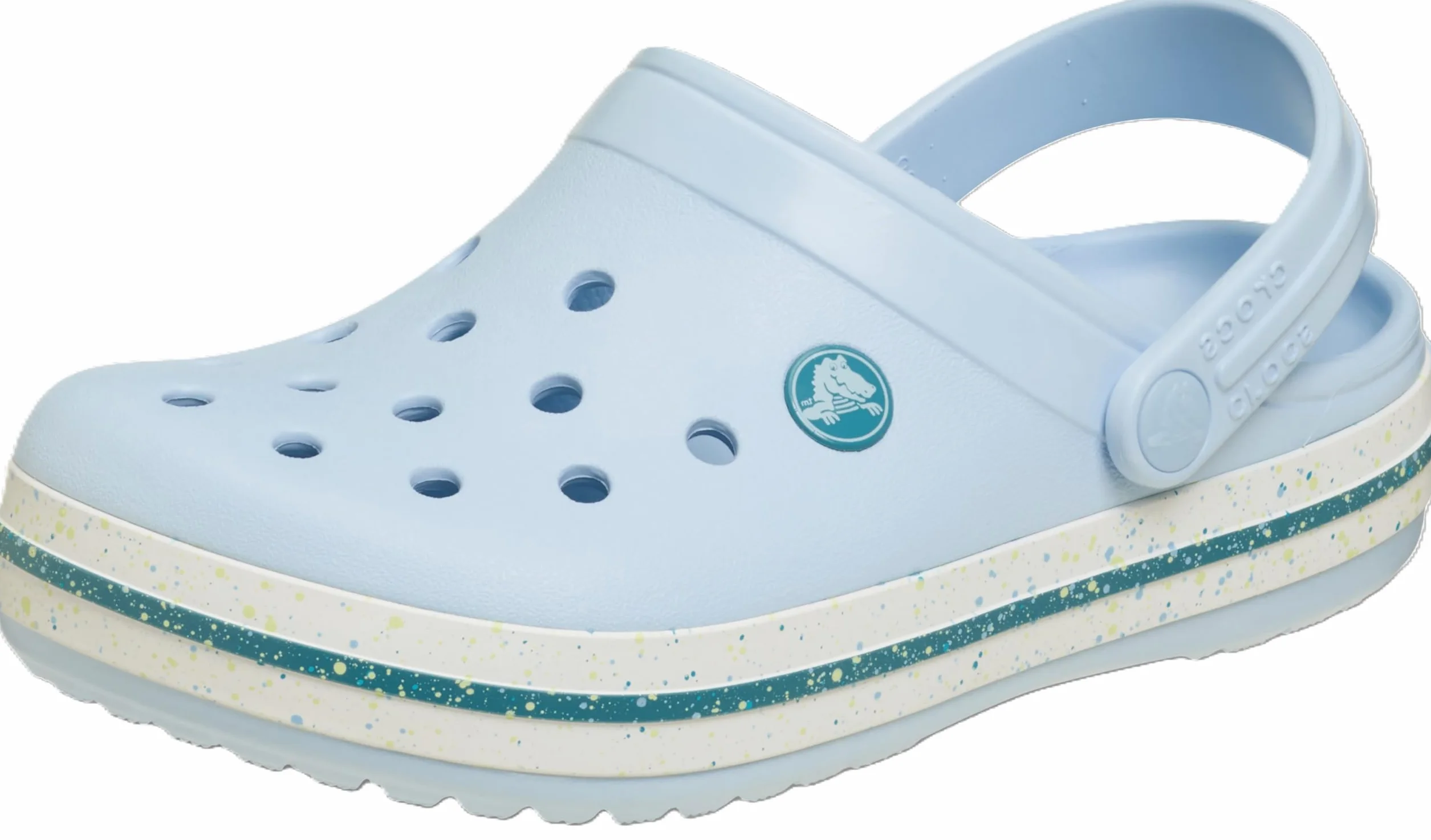 Crocs Crocband Speckled Band Clog T, Zuecos Unisex niños, Azul Escarcha, 22/23 EU