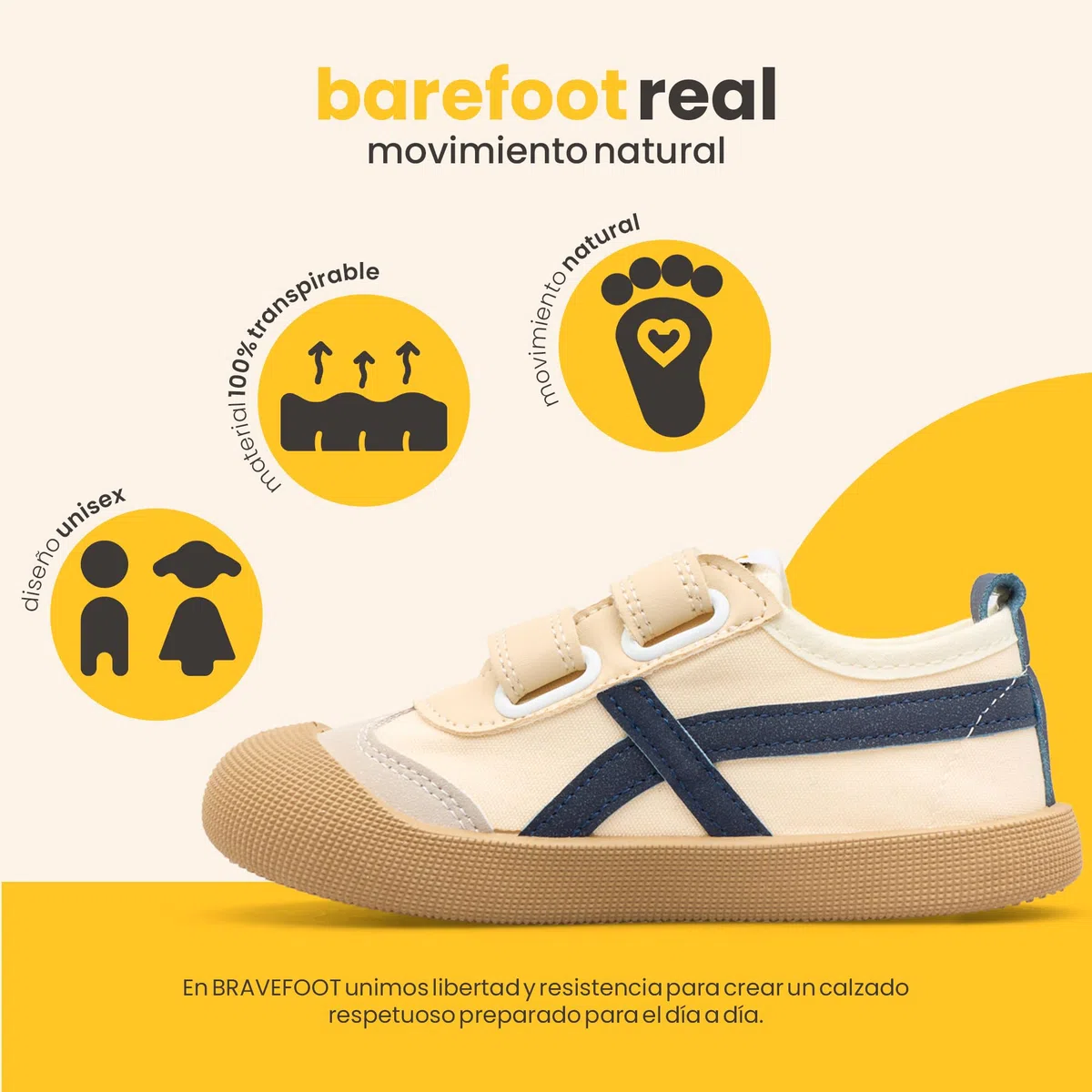Zapatillas Barefoot Niño Niña (Unisex) Resistentes y Cómodas - Calzado Respetuoso Niño - Zapatillas Barefoot Niños - Calzado Respetuoso Bebe
