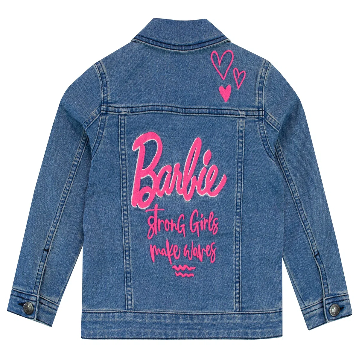 Barbie Bordado Chaqueta vaquera para Niñas Ropa de Exterior para Infantiles