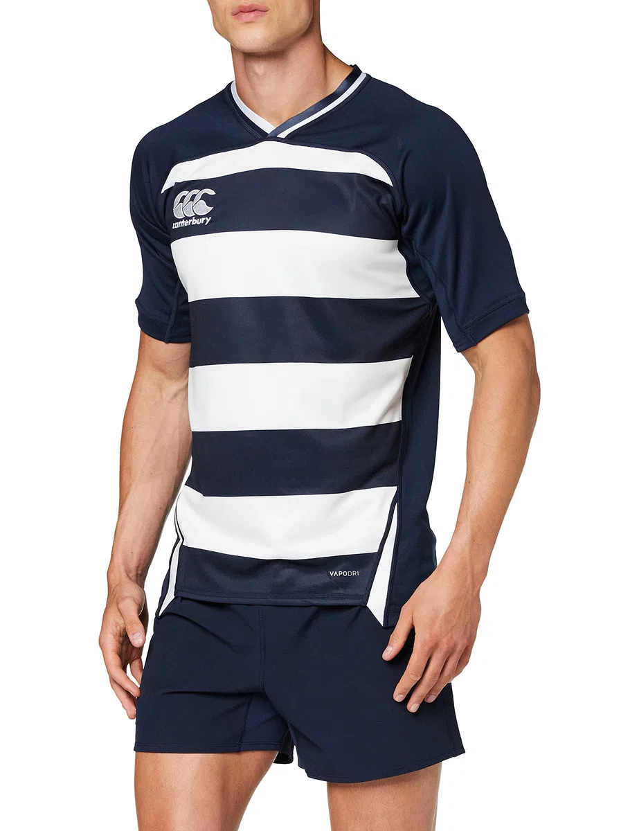 Canterbury Vapodri Evader Hooped Camiseta de Rugby Hombre