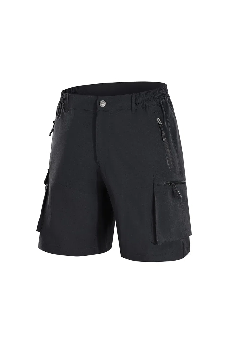 Tansozer Pantalones Cortos de Senderismo Mens con Bolsillo con Cremallera Outdoor Senderismo montañismo Verano Pantalones Cortos
