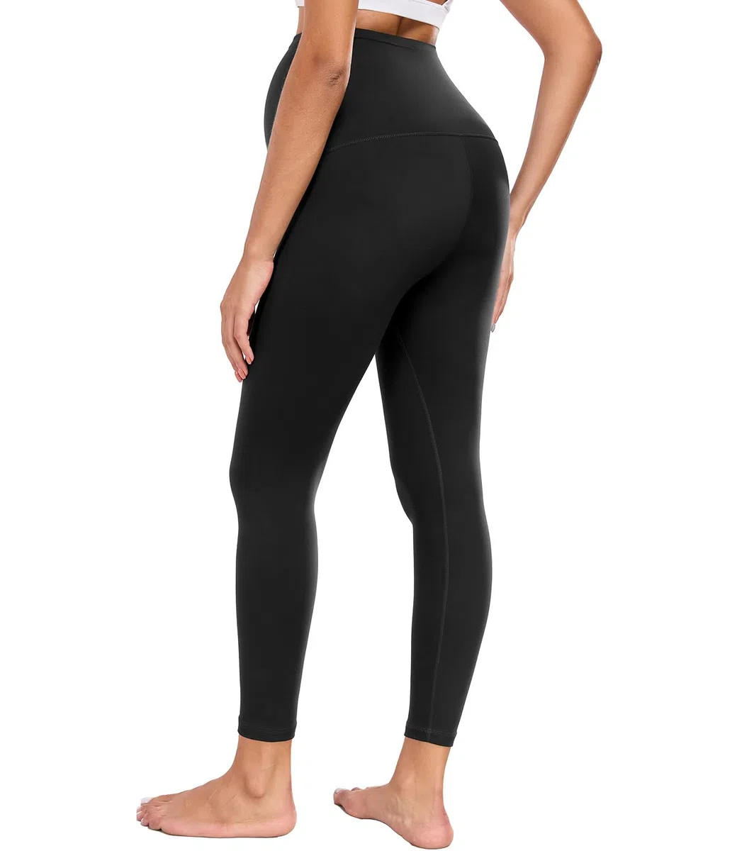 wirarpa Leggings de Maternidad para Mujer, de 63 cm, para Entrenamiento, con Soporte Abdominal Suave, para Yoga