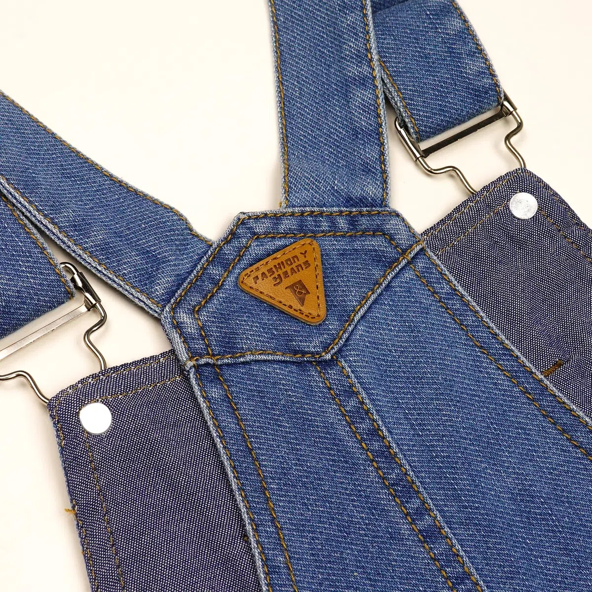 KIDSCOOL SPACE Baby Little Boys Slim Fit Jeans, overol mezclilla moda bolsillo babero grande rasgado