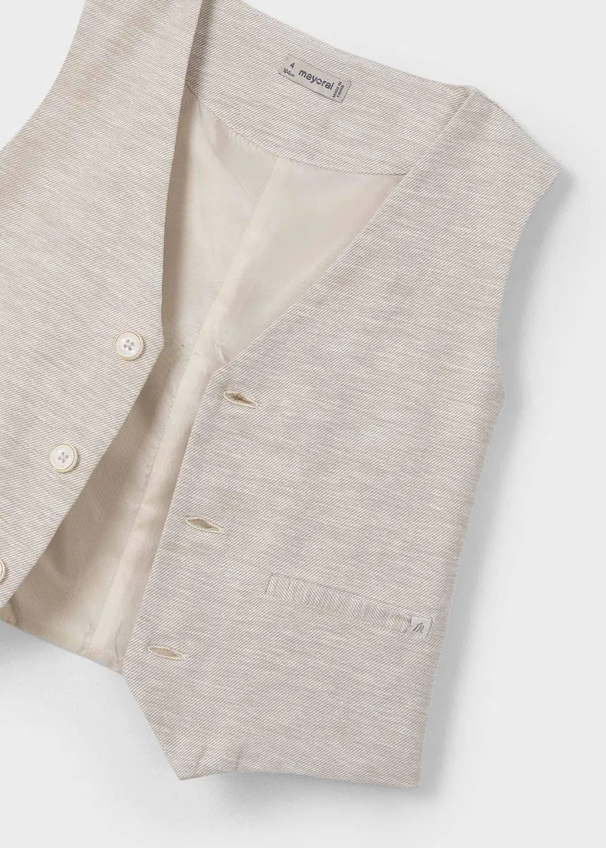 Mayoral Chaleco Lino Suiting para niño