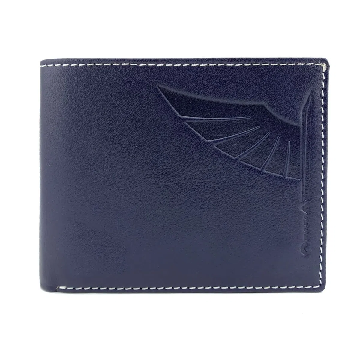 Piel Cabrera Cartera Porta Placa para Policia Nacional España (CNP) Mod. HONORES (Azul Marino)