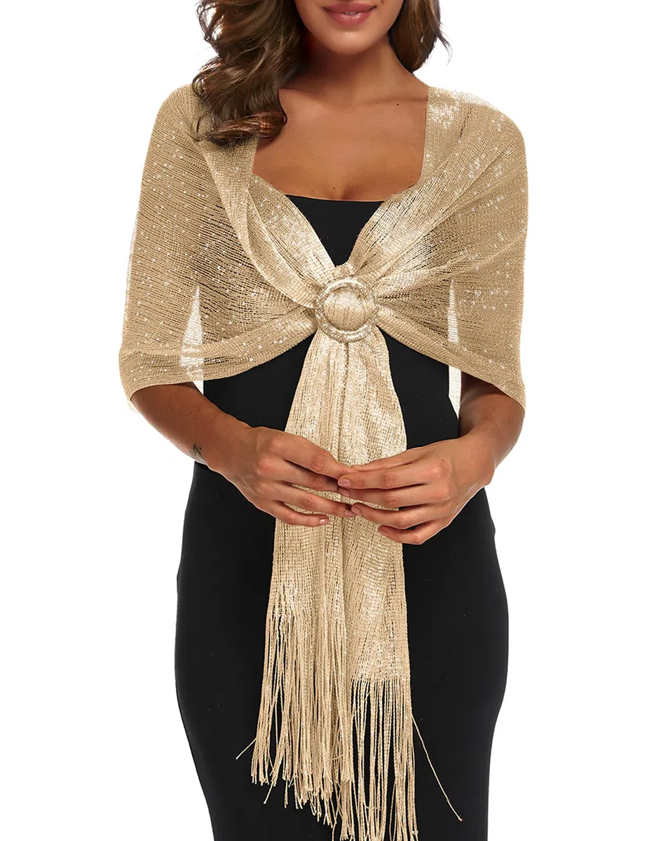 Rheane - Chales y estolas para vestidos de noche con hebilla, para vestidos de fiesta, boda o de noche, para mujer