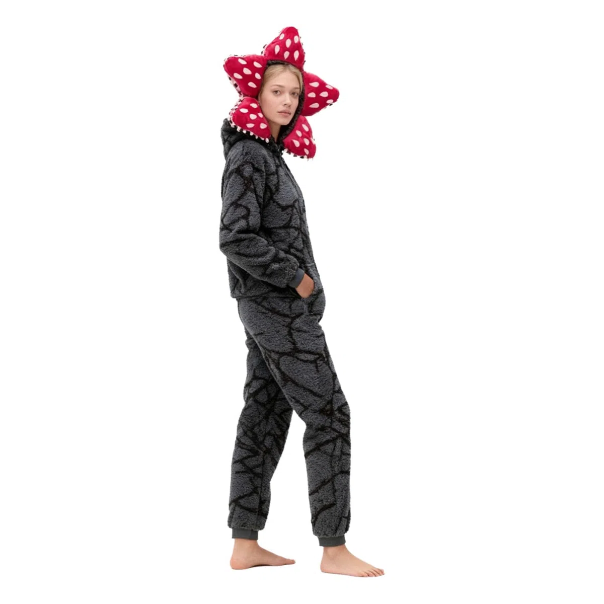D-Demogorgon - Pijama unisex de una pieza para adultos, con capucha