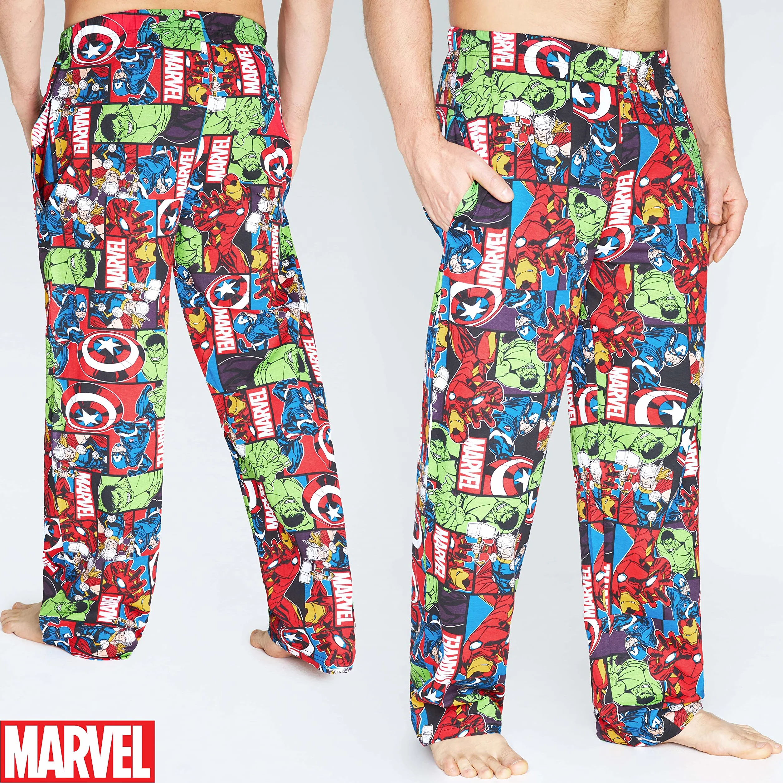 Marvel Press Pantalón de Pijamas Ropa de dormir Hombre (Pack de 1)