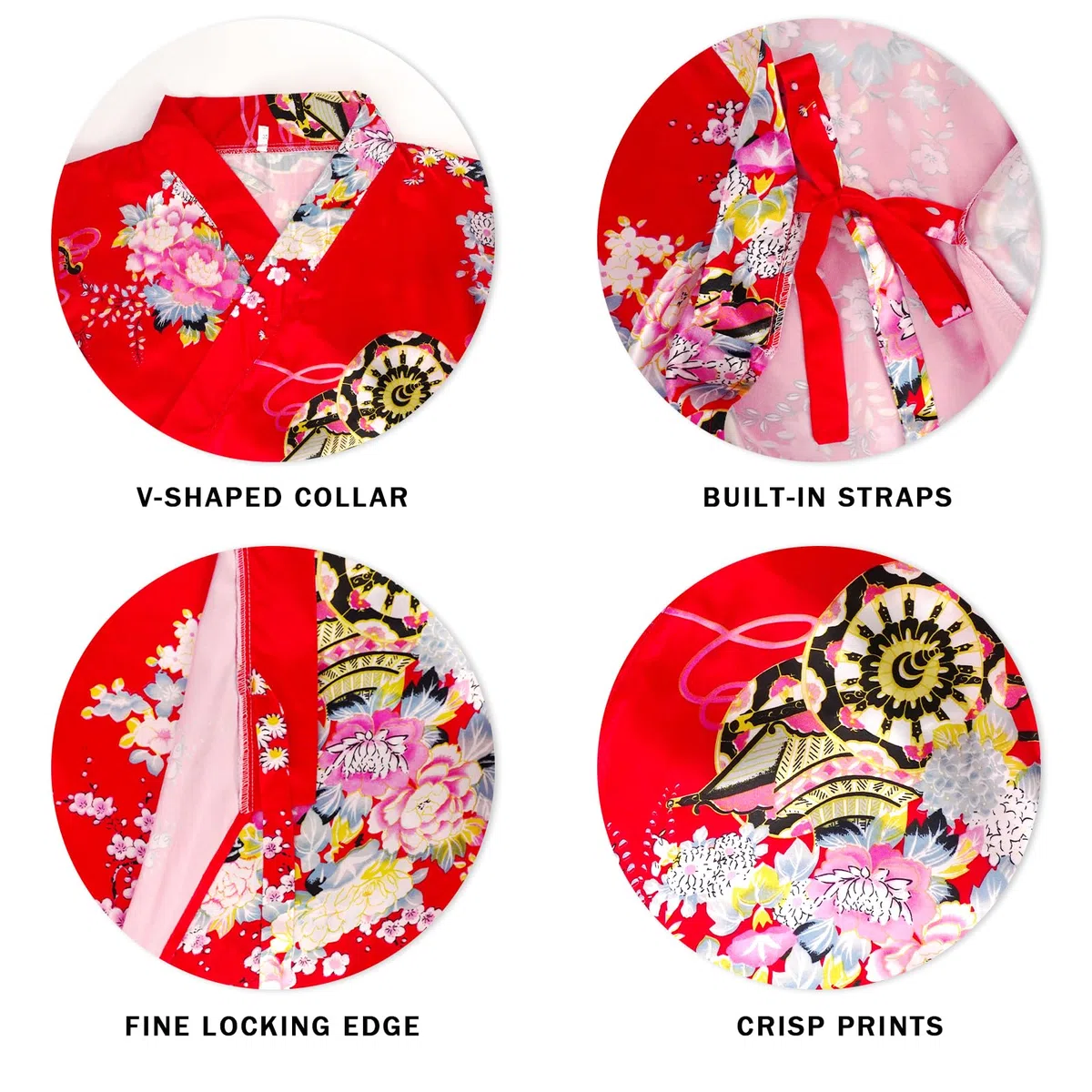 5 Piezas Disfraz Niña Kimono Japonés, Inspirado en Yukata, Traje Tradicional Set con Accesorios para Cosplay, Vestido de Festival Cultural Asiático