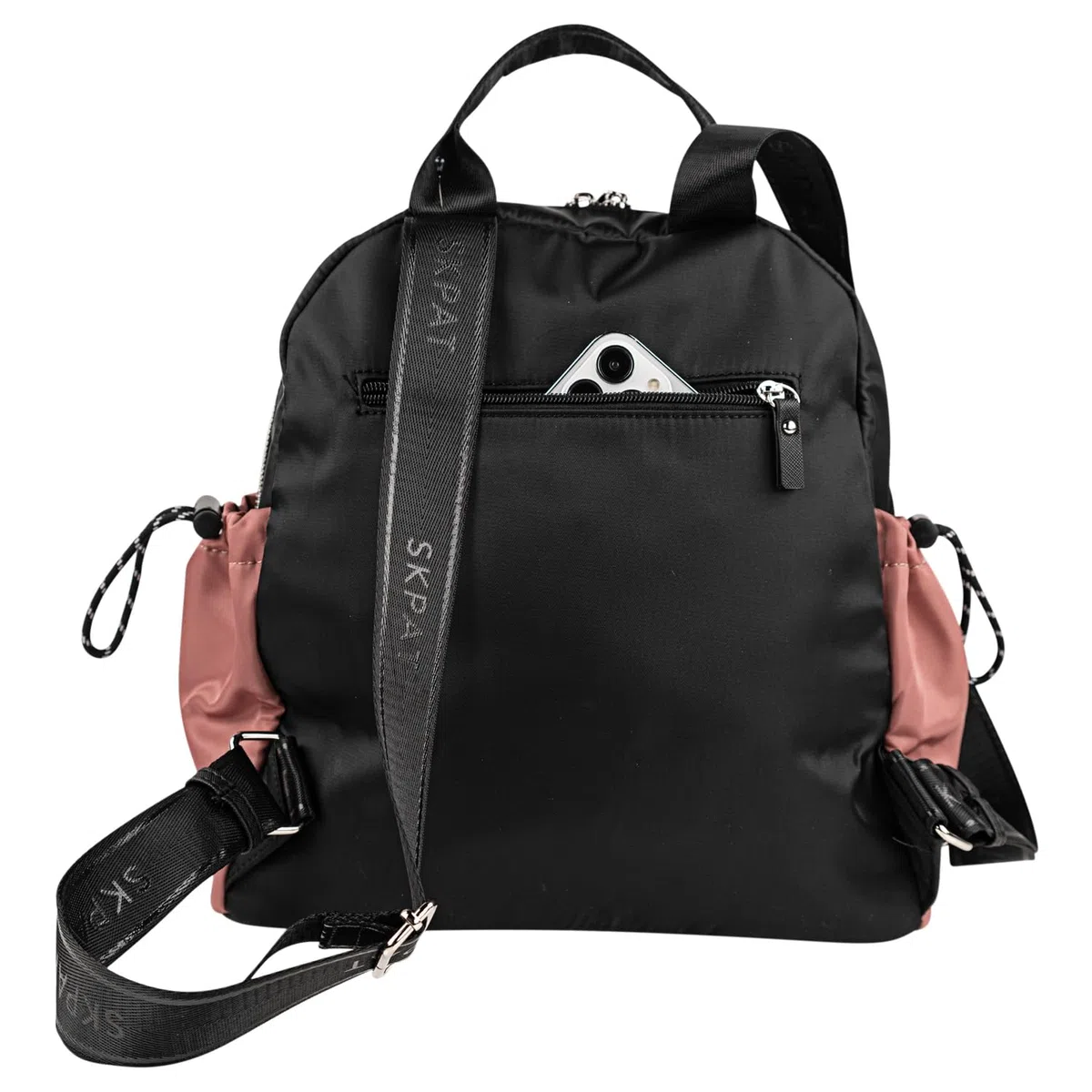 SKPAT - Bolso Mochila Mujer Elegante Tipo Casual Moderna Para Vestir Mochilas Mujer Estilo Urbano Mochila Negra Mujer Pequeña Ideal Para Uso Diario