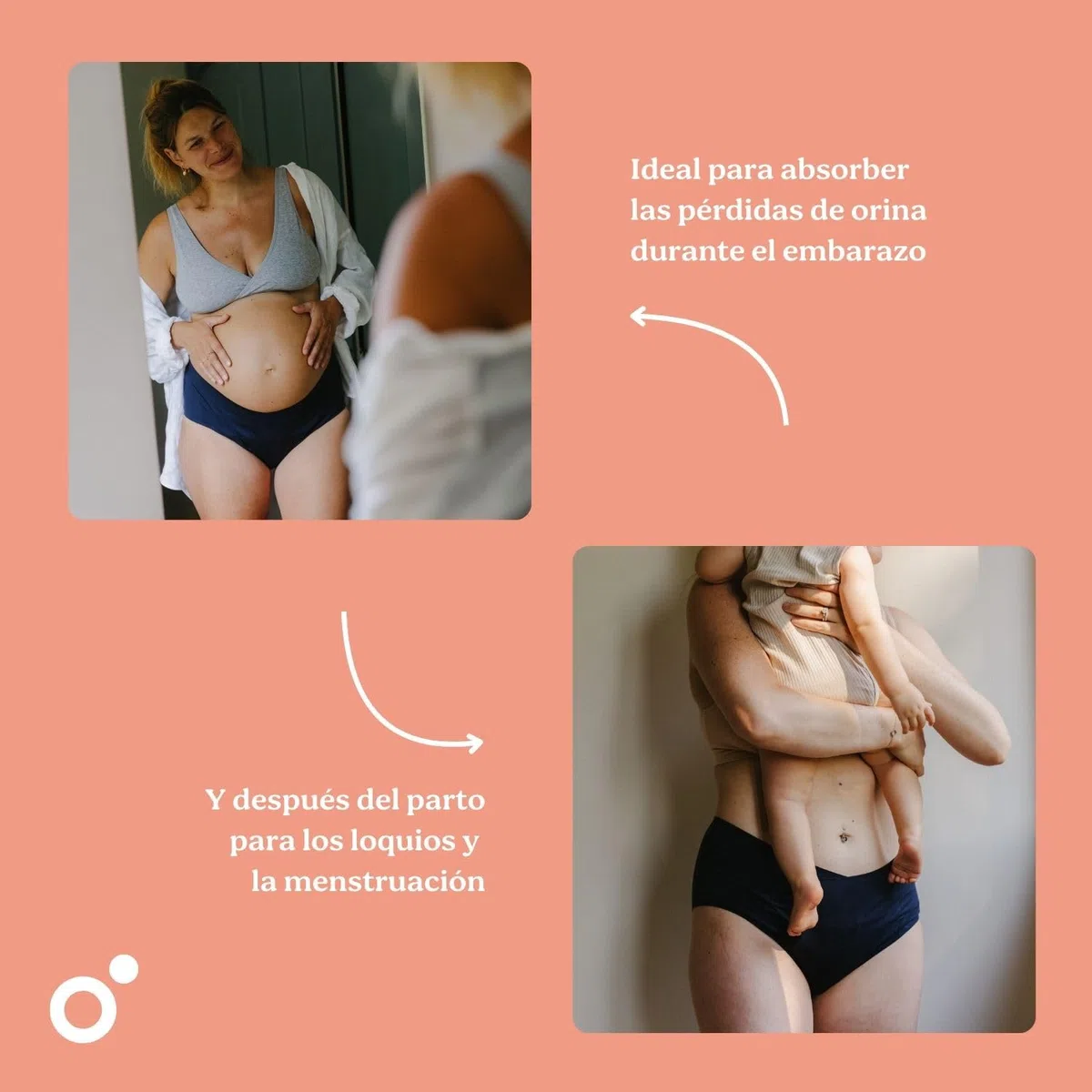 Doomoo Braguitas posparto L/XL/2XL: Ideal para el Postparto y Durante la menstruación, ultraabsorbente, protección Durante 12 h, Suave y elástica, imprescindible para el posparto, Color Negro