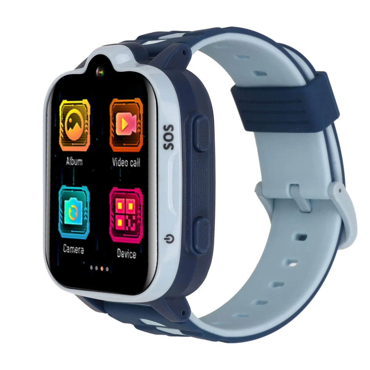 Reloj Inteligente 4G para Niños y Niñas - Teléfono Con Posición GPS, Videollamada, Cámara, IP67 Impermeable, Pantalla Táctil Smartwatch (Azul)