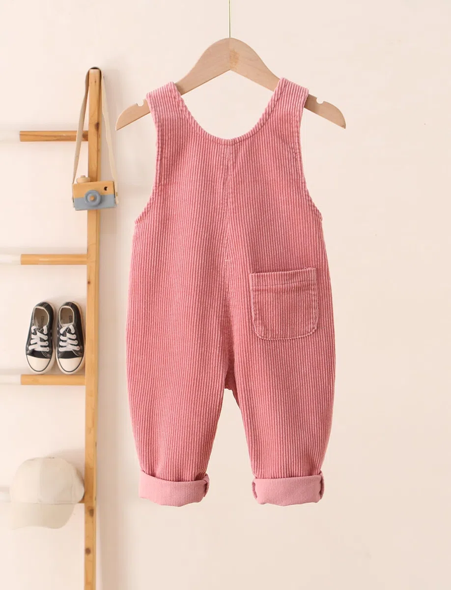 Mono de pana para bebé, mono sin mangas, peto de pana para niños pequeños, 12 meses - 5 años