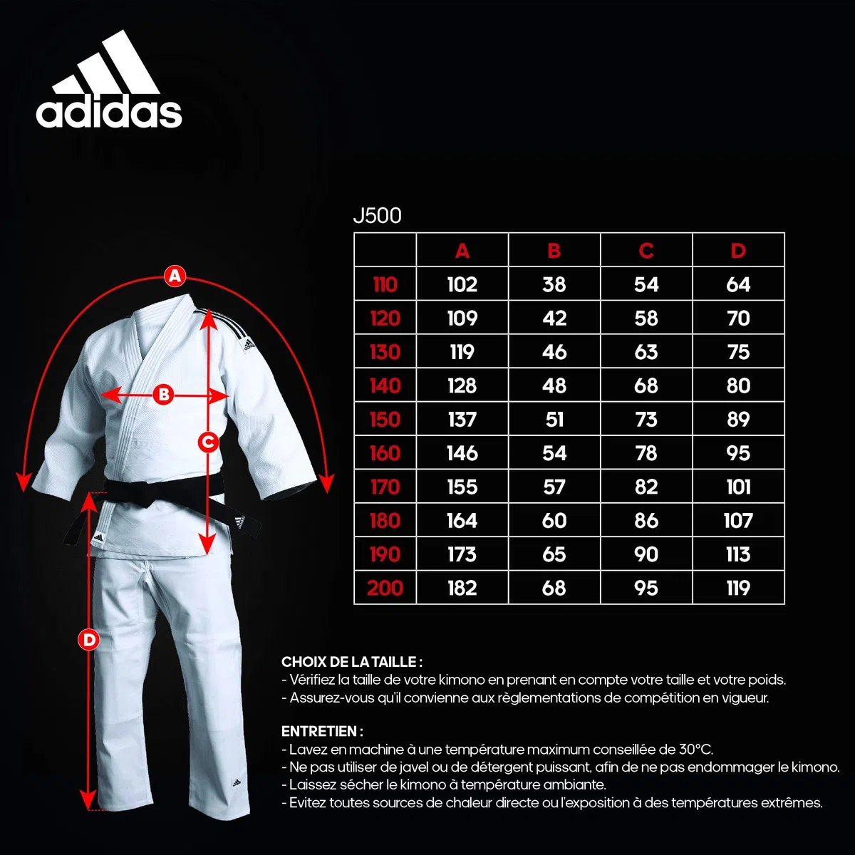 Adidas - Kimono de Artes Marciales