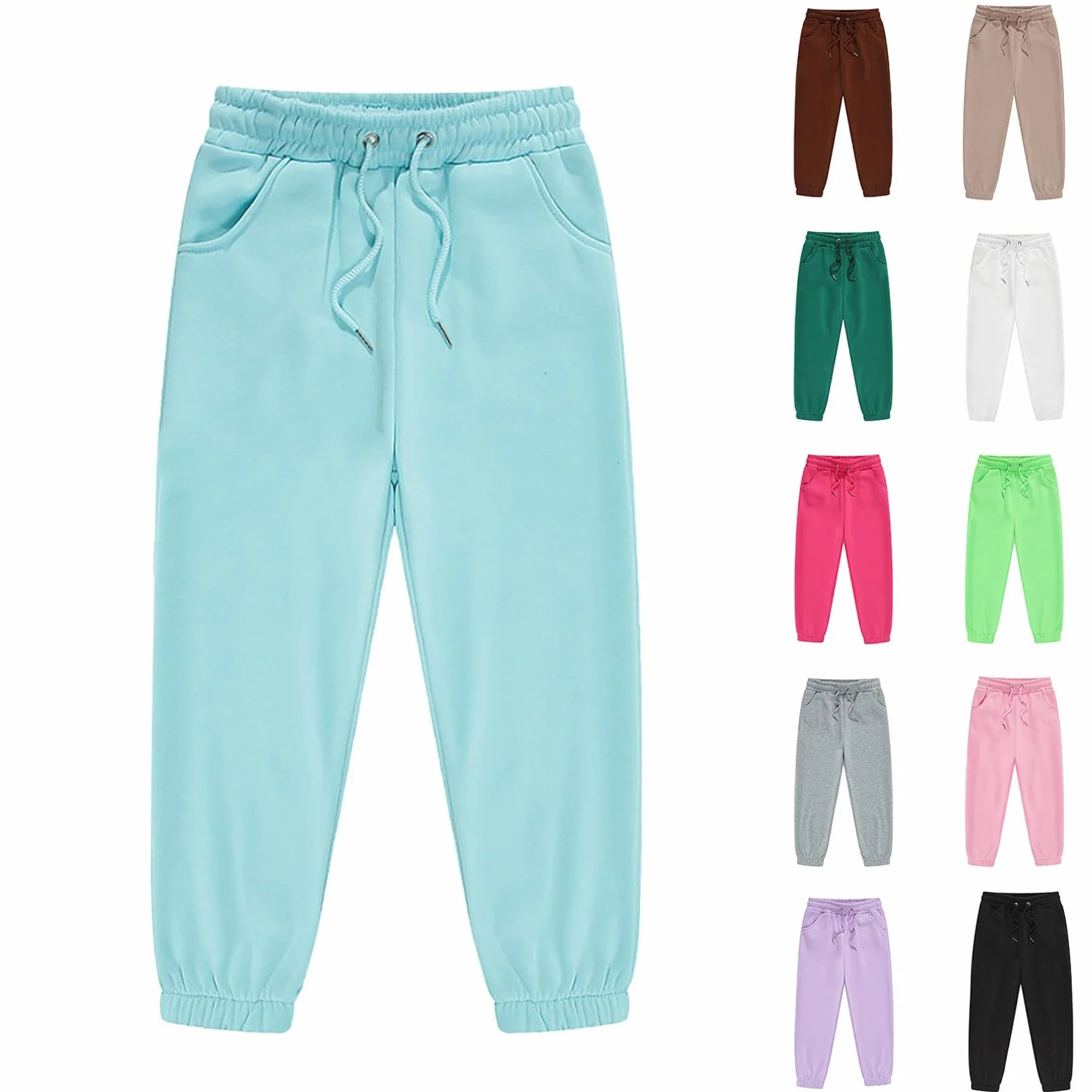 Pantalon Chandal NiñA - Pantalones Deportivos Largos Elásticos de Moda para Niñas Temporada Otoño Invierno