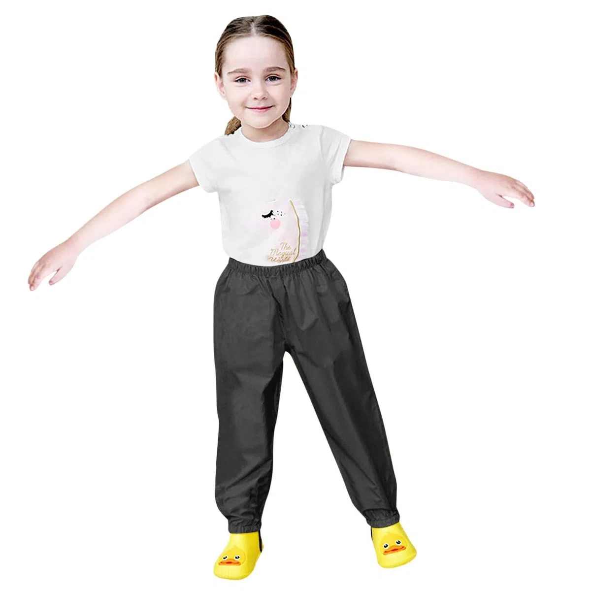 Generisch Pantalones de lluvia para niños 128 pantalones barro niños niños niño impermeable pelele y Jumphou ropa de niño