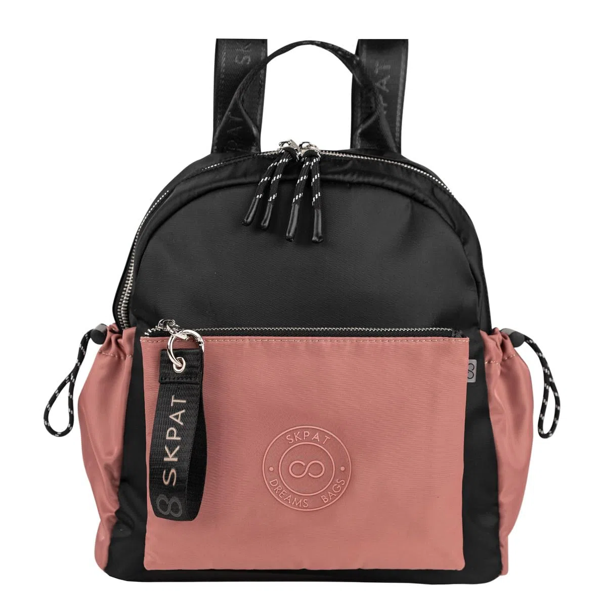 SKPAT - Bolso Mochila Mujer Elegante Tipo Casual Moderna Para Vestir Mochilas Mujer Estilo Urbano Mochila Negra Mujer Pequeña Ideal Para Uso Diario