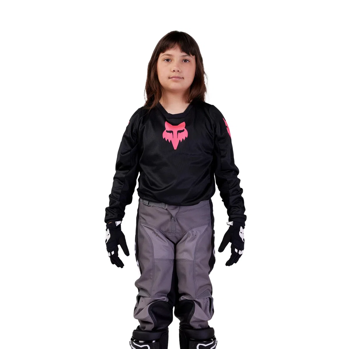 Fox Racing Yth Girls Blackout Jersey, Cortavientos Niñas, Negro, YS