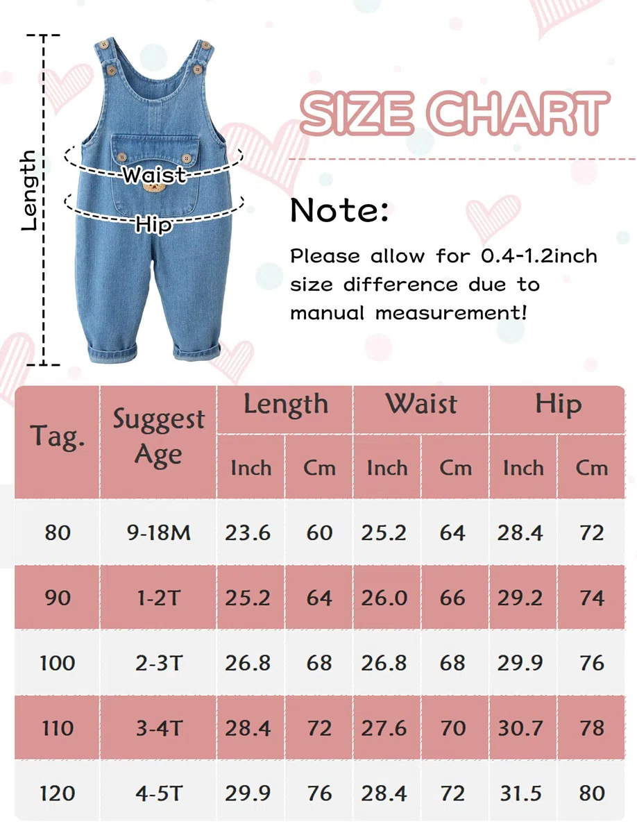SEAUR Pantalones de Peto Bebé Niños Niñas Mono de Recién Nacido Peto Pantalón Niño Pequeño Romper Ropa de Primavera/Verano/Otoño para 6 Meses-4 Años