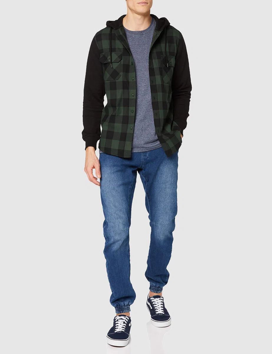 Urban Classics Pantalón de chándal Knitted Denim Hombre Pantalones de Deporte Azul