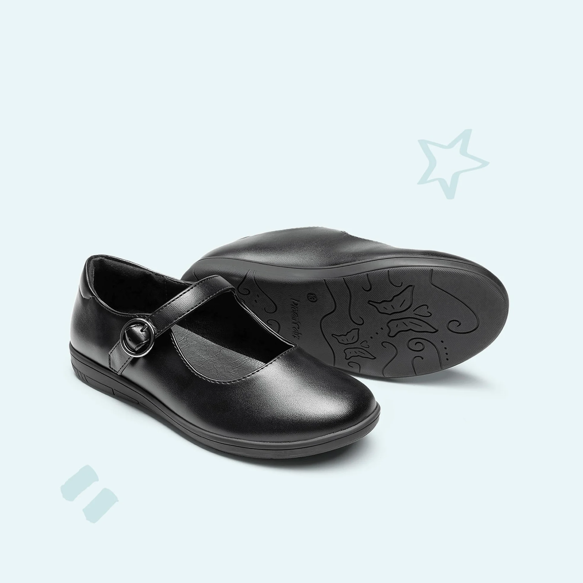 DREAM PAIRS Kids Zapatos Colegiales para Niña Merceditas Bailarinas Mary Jane Zapatos de Fiesta Cumpleaños Zapatos de Vestir Antideslizante KFL217