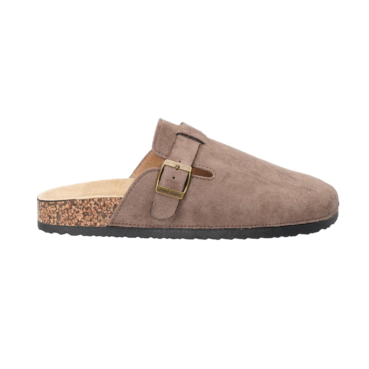 JOMIX Zuecos y Mules para Hombre Pantuflas con Plantilla de Corcho Cerradas Zapatillas de Jardín Sandalias con Hebilla Ajustables Cómoda Antideslizante Casa