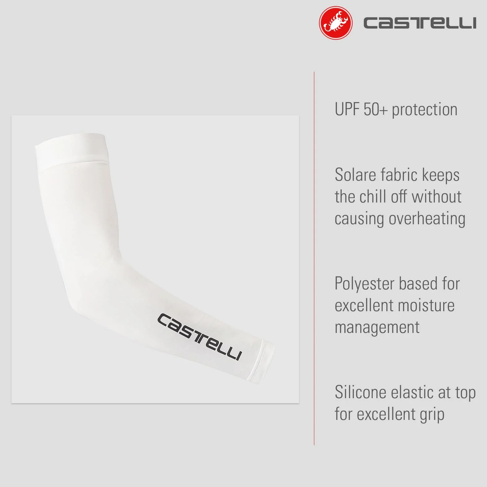 CASTELLI Upf 50 + Light Arm 2 Sleeves Arm sleeve Unisex adulto (Pack de 2)