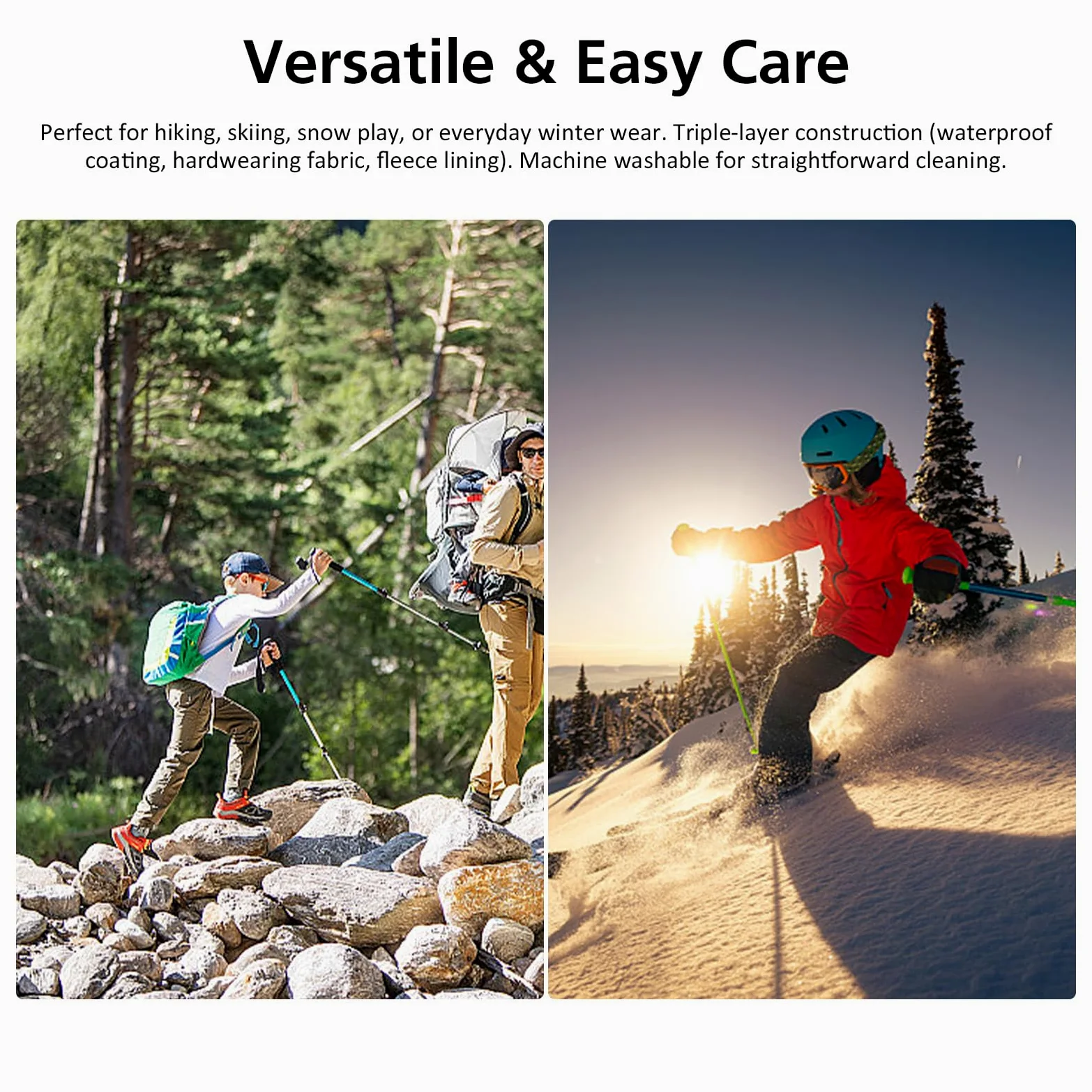 BWBIKE Kids Pantalones Cortavientos Impermeables para Nieve para Niño Forro Polar para Jóvenes al Aire Libre Lind Hiking Softshell Pantalones Cálidos con Aislamiento con 4 Bolsillos con Cremallera