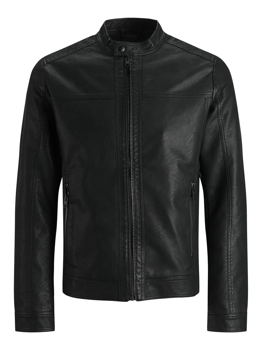 JACK & JONES Synthetic Leather Jacket Synthetic Leather Jacket
