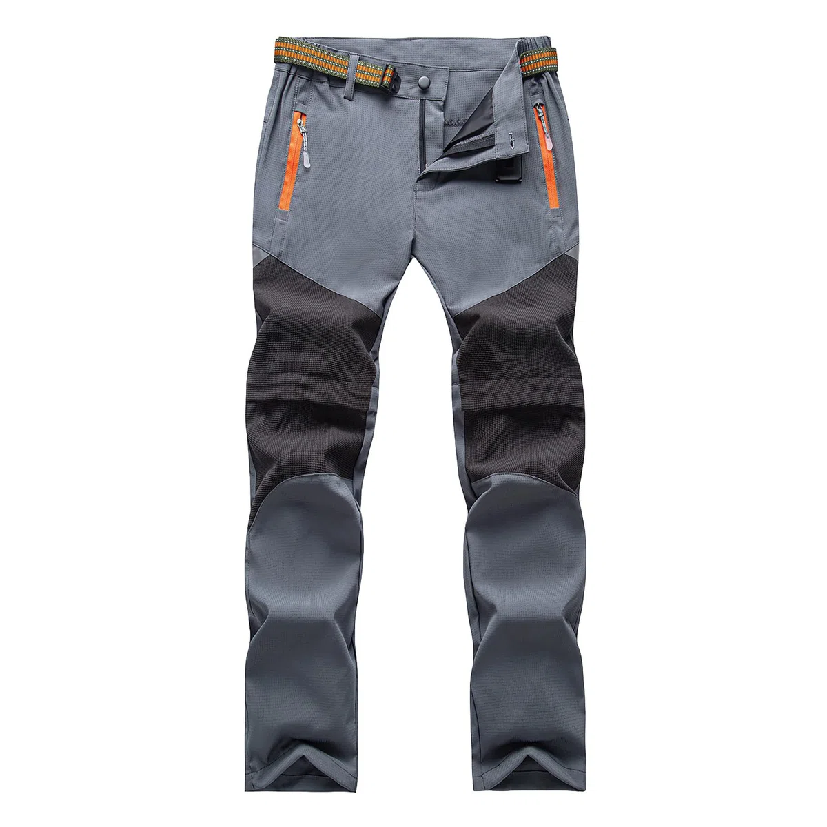 BWBIKE Pantalones de Senderismo 2 en 1 con Cremallera para Niños, Pantalones Ligeros de Secado Rápido para Exteriores, Convertibles en Shorts para Primavera, Verano y Otoño