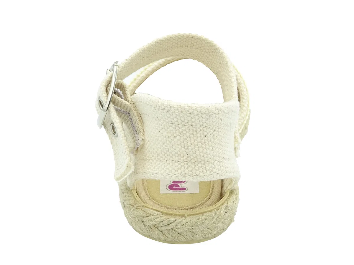 esparteña de niña con puntilla para Bebe y niña con Hebilla Bebé niña