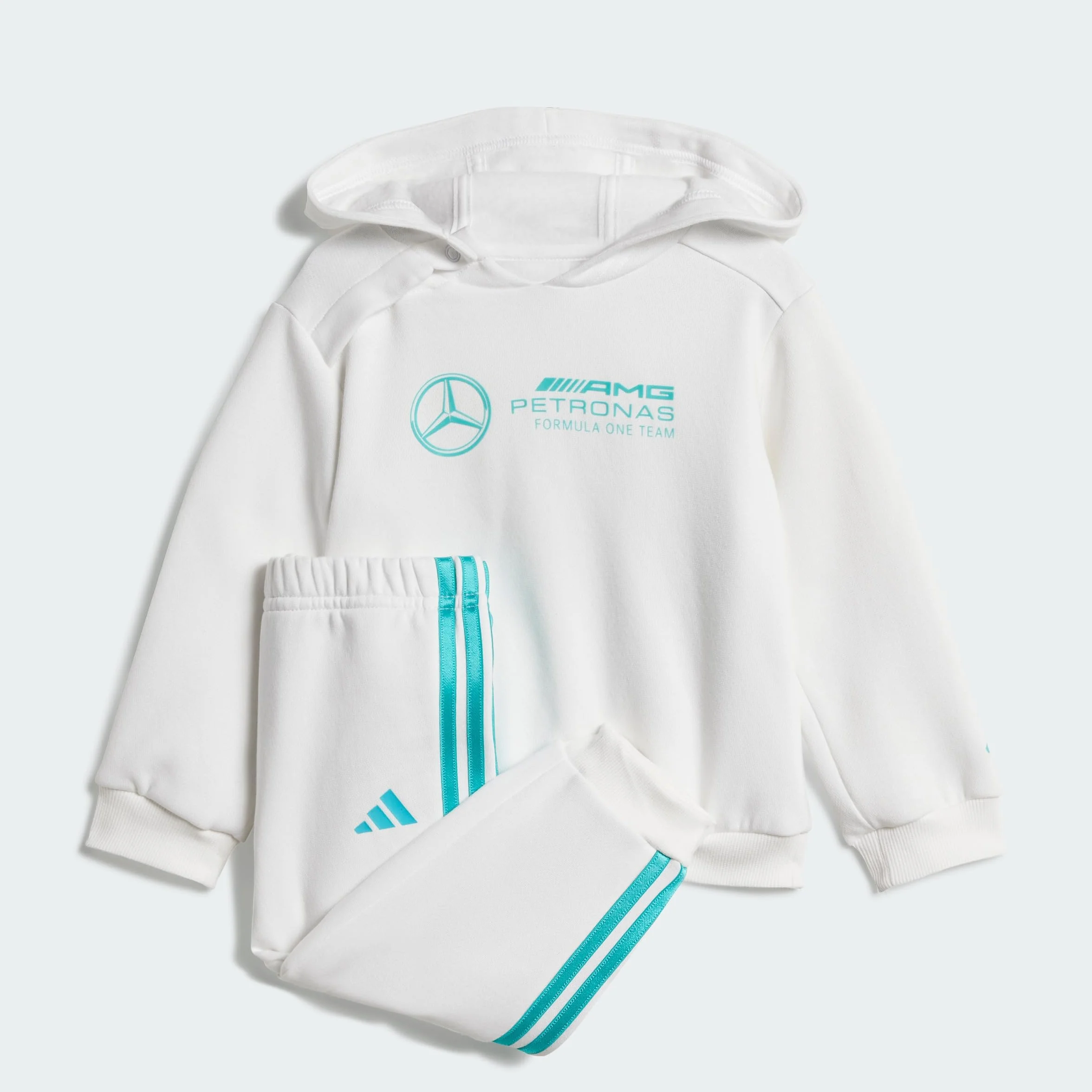 adidas Unisex Kids' CONJUNTO SUDADERA Y PANTALÓN MERCEDES - AMG PETRONAS FORMULA ONE TEAM DNA (BEBÉ)