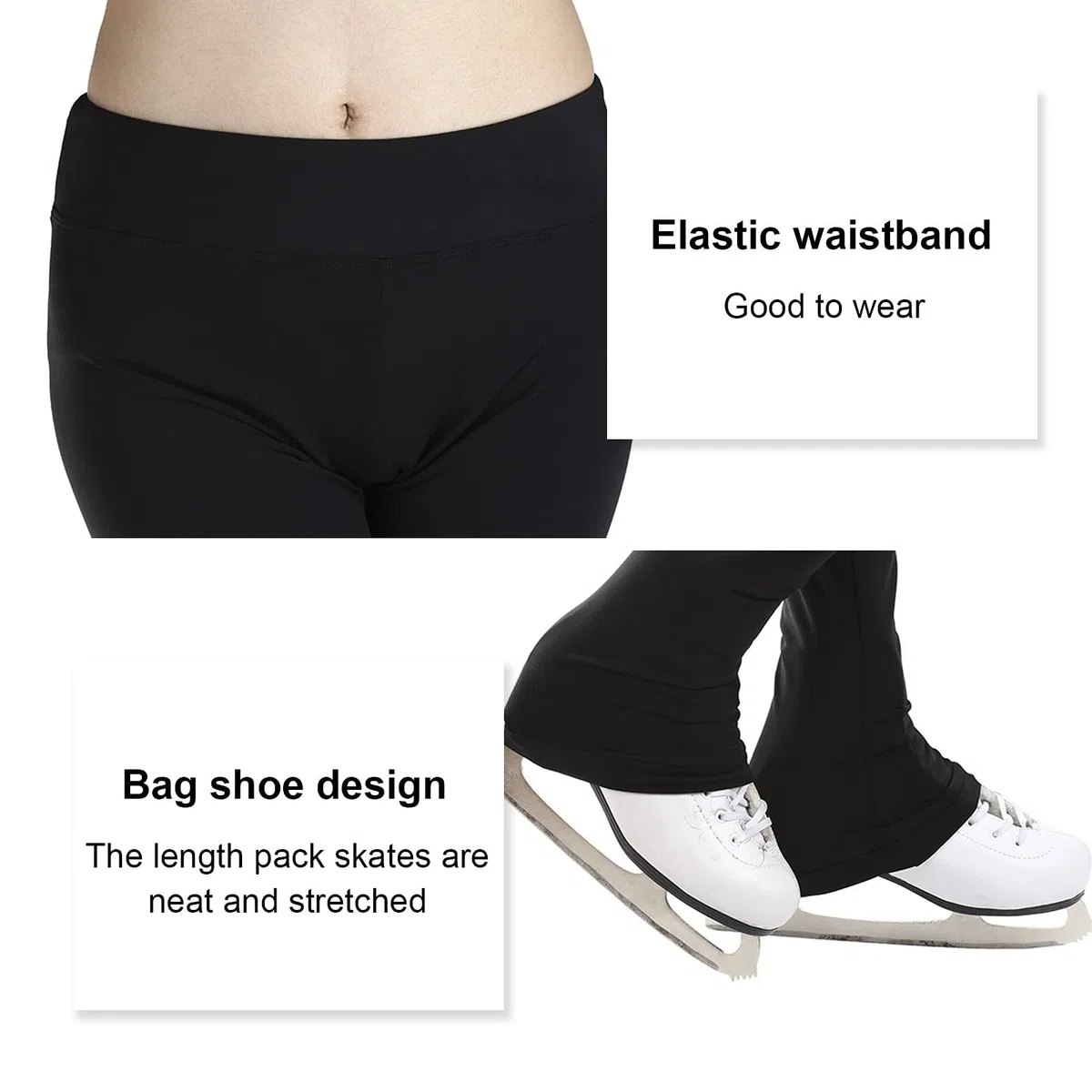 Genérico Pantalones De Patinaje Artístico para Niñas Y Mujeres Forro Polar Pantalones Largos De Entrenamiento Competición De Patinaje sobre Hielo Cálido(Size:150CM,Color:Púrpura)