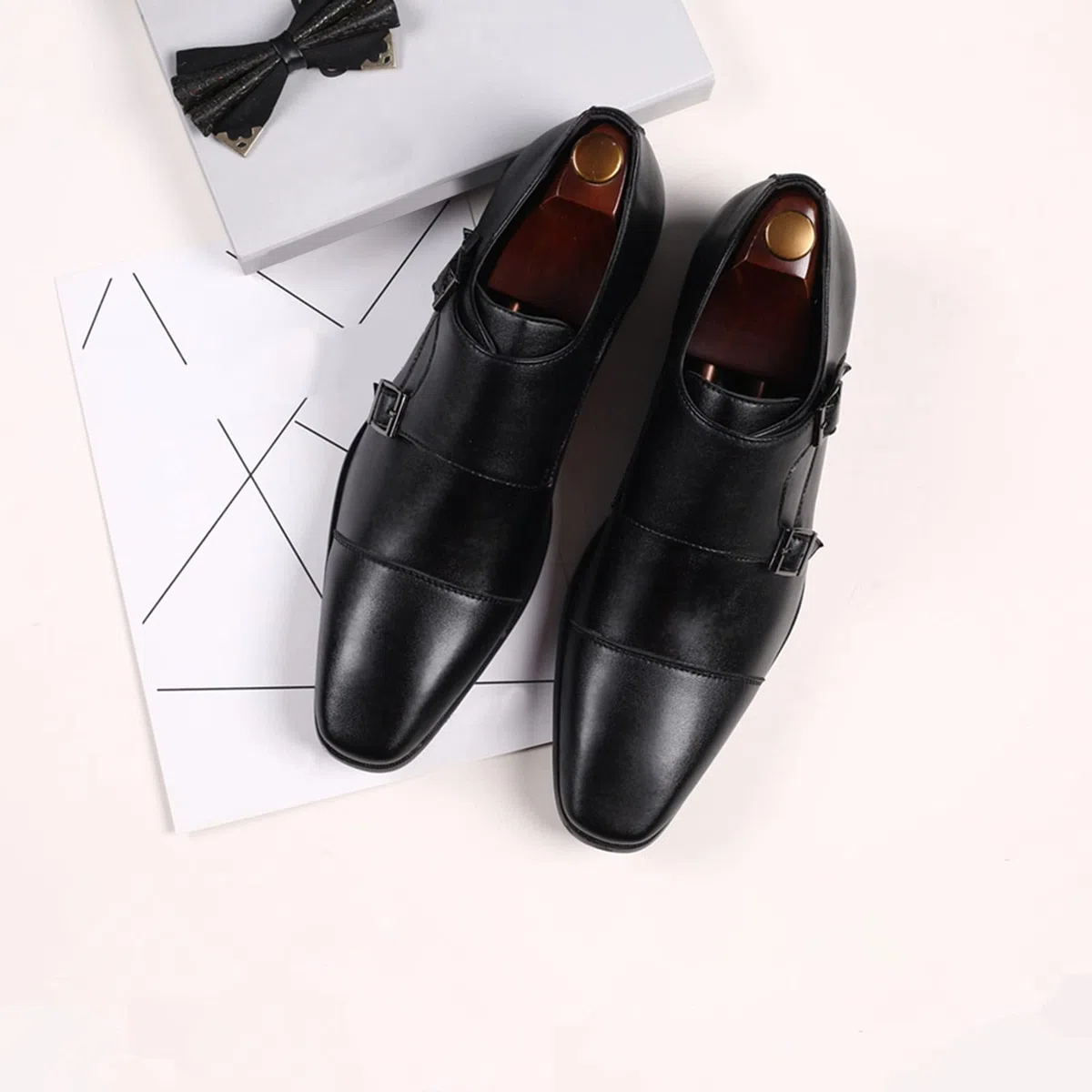 Monk - Zapatos de vestir formales para hombre, Oxford, Negro, Talla única (consulte la tabla de tallas)