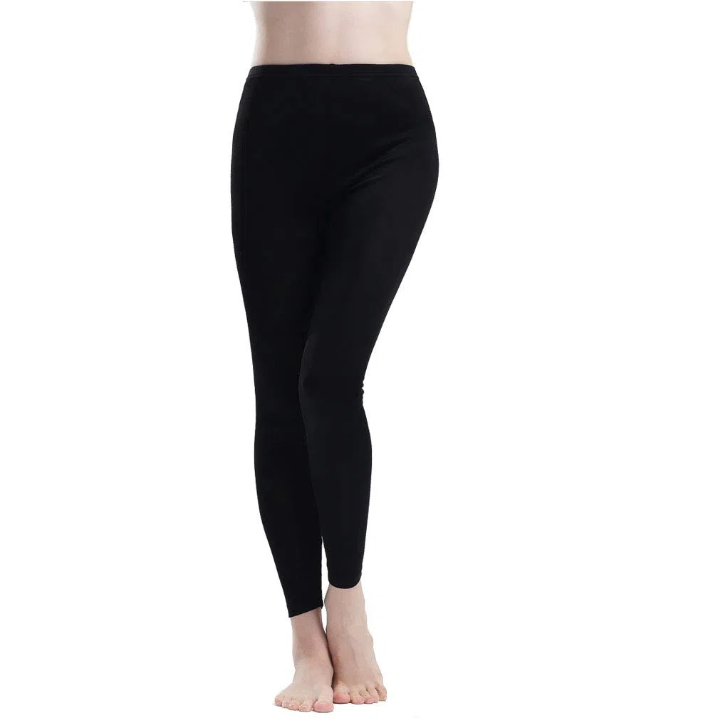 Paradise Silk Ropa interior de punto de seda pura para mujer, pantalones largos, solo parte superior o inferior