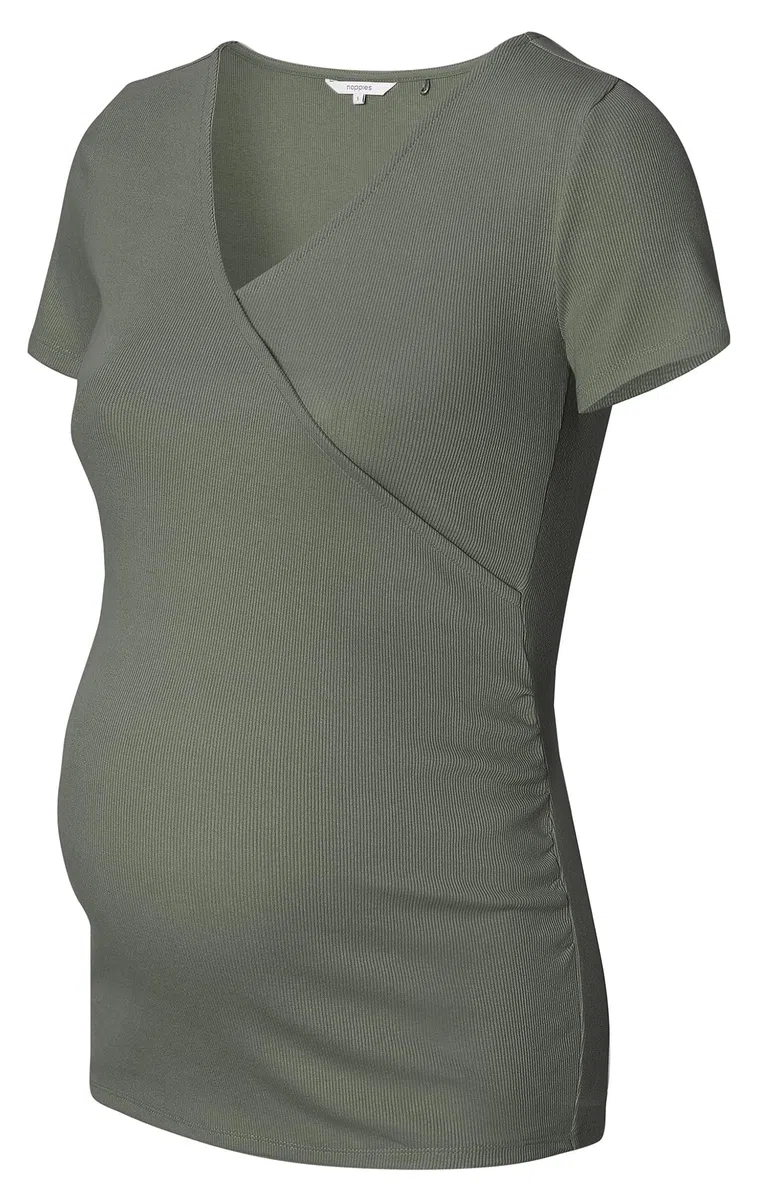 Noppies Sanson Nursing Rib Top SS Camiseta para Mujer