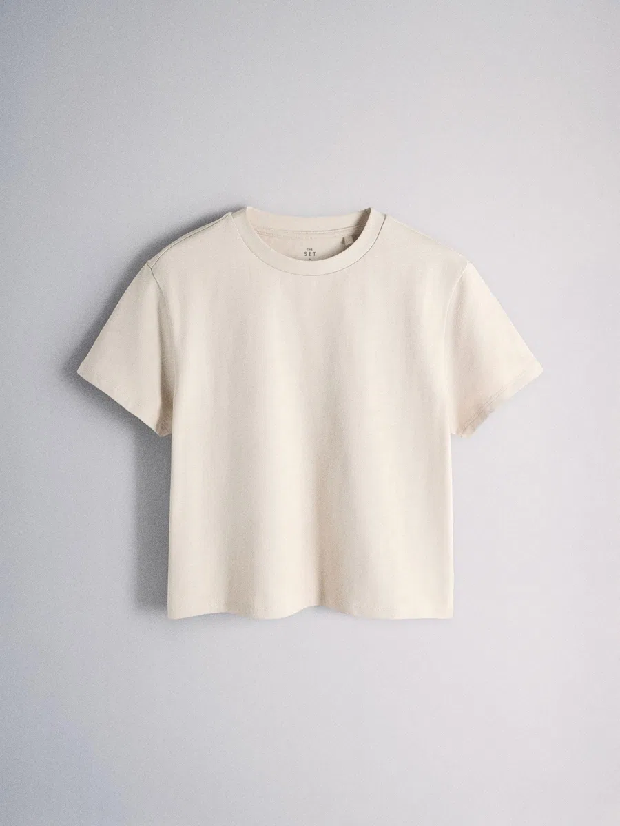 THE SET Mujeres Pack de 2 conjuntos de camisa corta y pantalón corto a juego