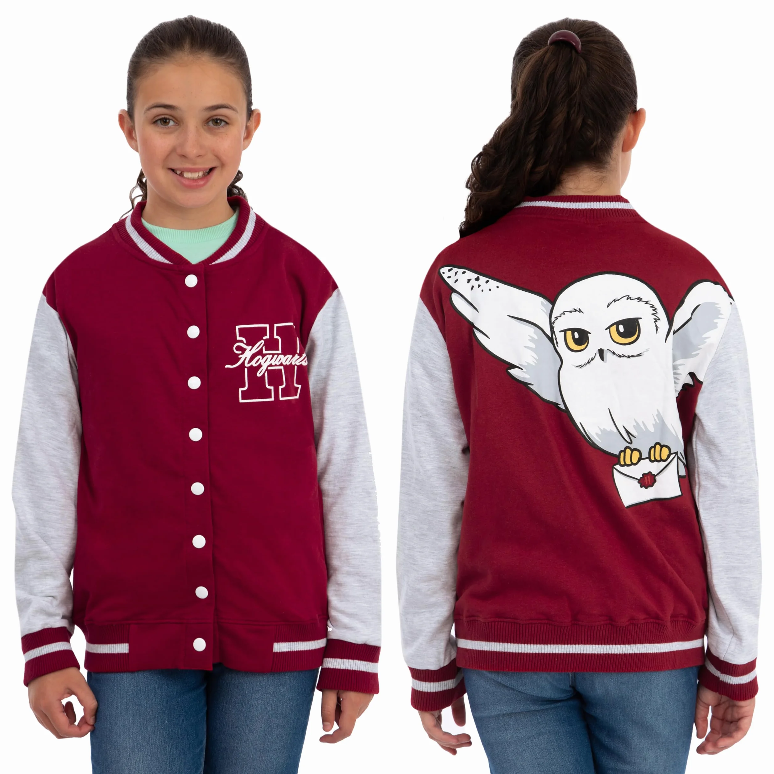 Harry Potter Chaqueta Bomber Para Ninos, Chaqueta Niño De Hogwarts, Chaquetón Niño De Estilo Béisbol