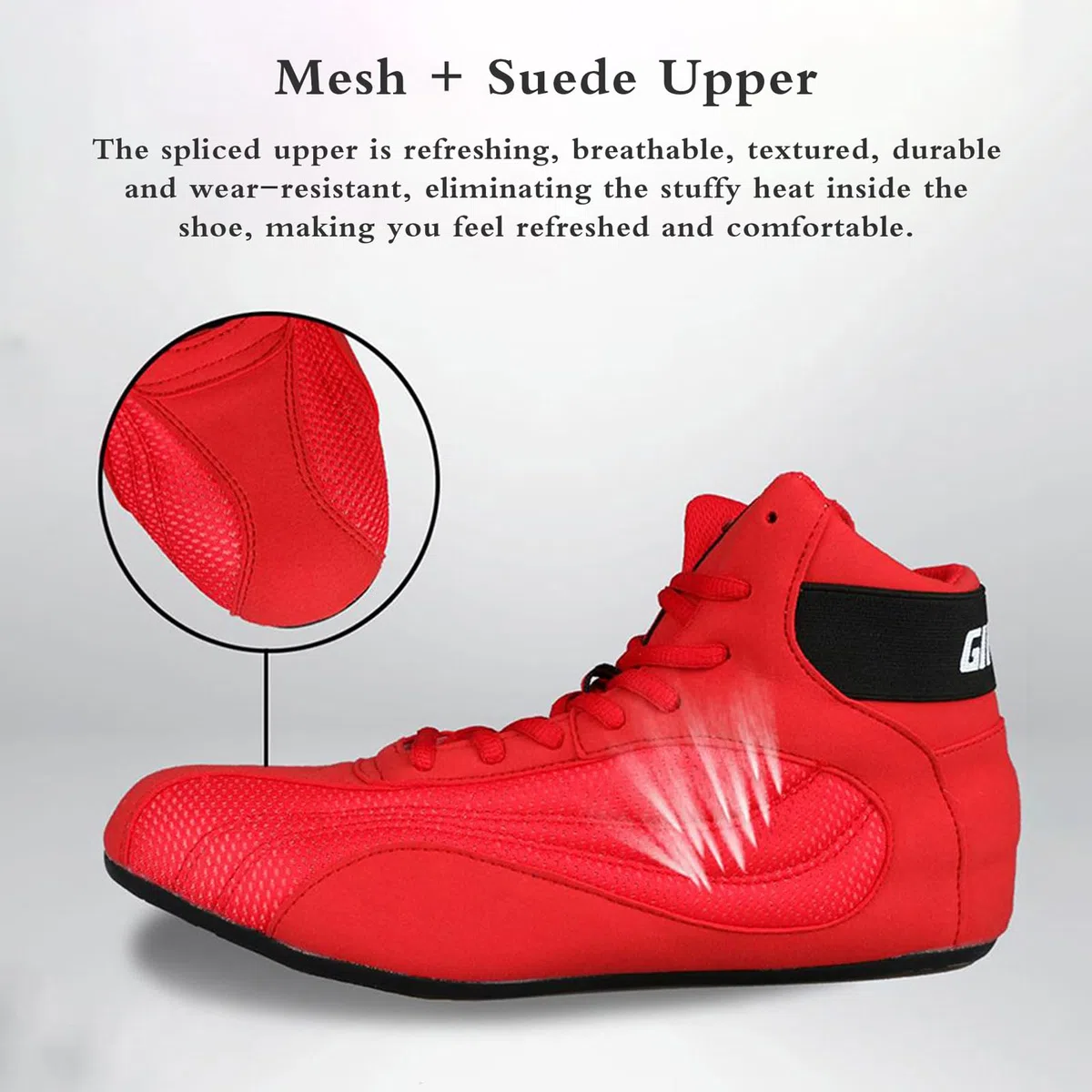 Zapatillas De Deporte De Boxeo,Zapatos De Lucha Juvenil,Zapatos de Lucha Libre,Respirable Antideslizante,Ligero Antideslizante,para Deportes,Combate,Wrestling,Fitness,Marciales,Juvenil.