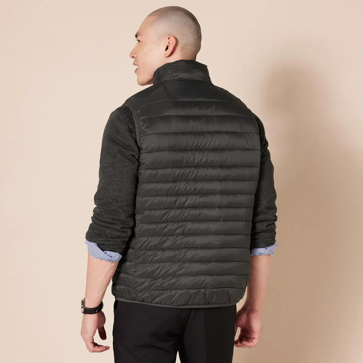 Amazon Essentials Hombre Chaleco Plumífero Plegable y Ligero, Resistente a la Lluvia