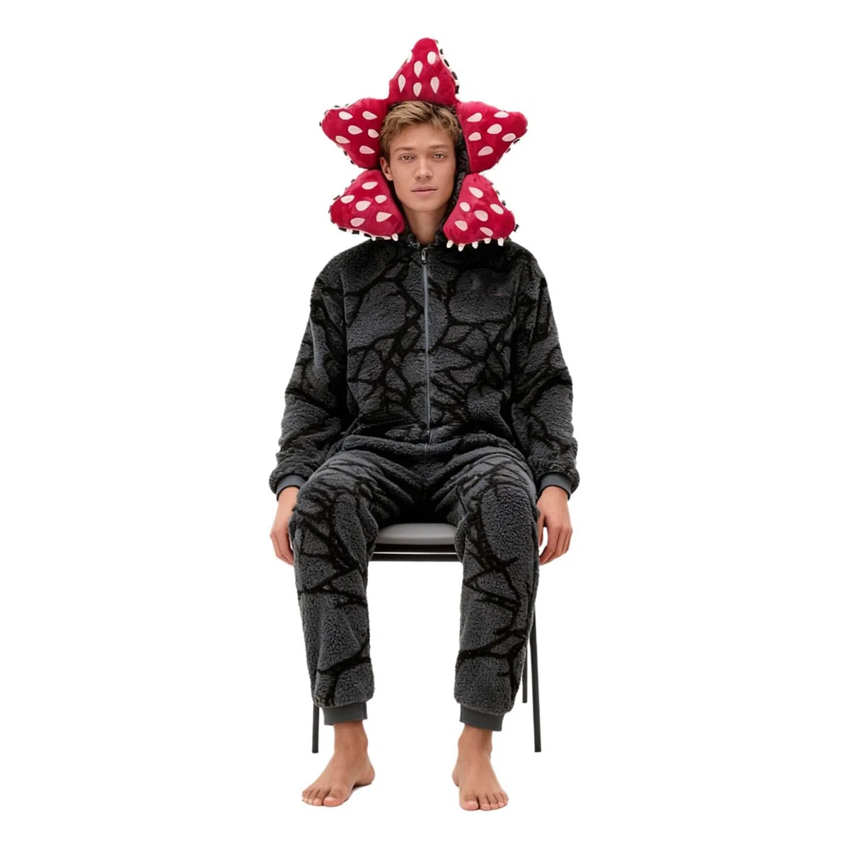 D-Demogorgon - Pijama unisex de una pieza para adultos, con capucha